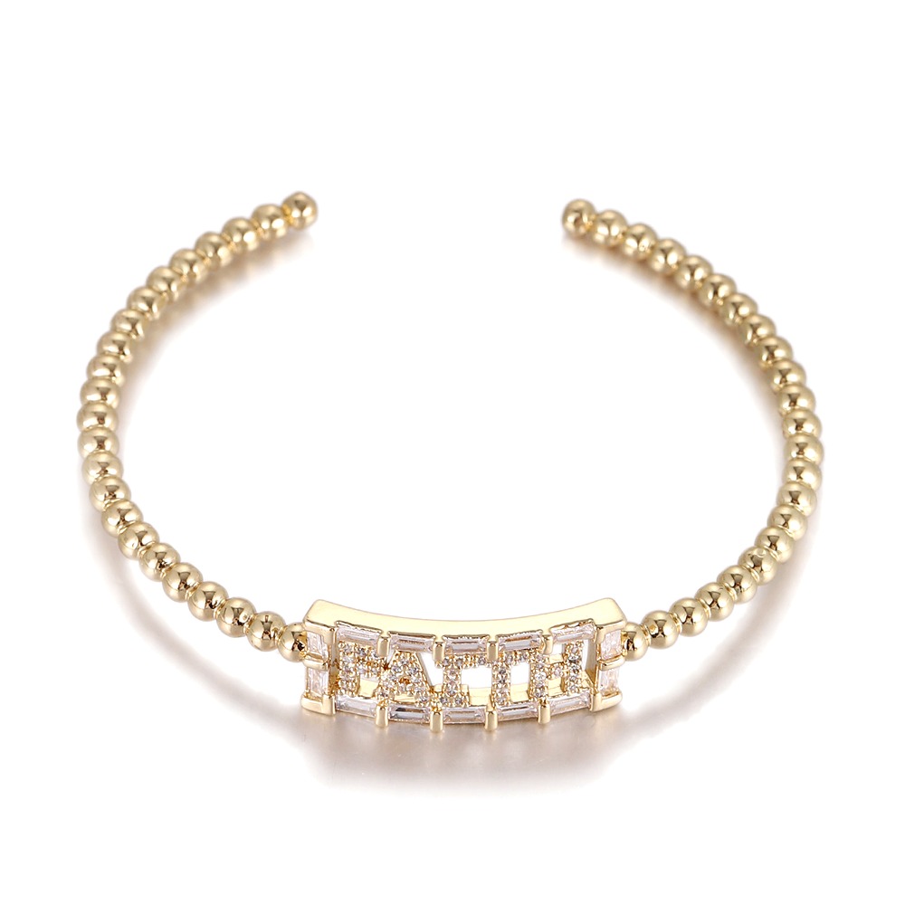 Fan Baguette Beaded Cuff