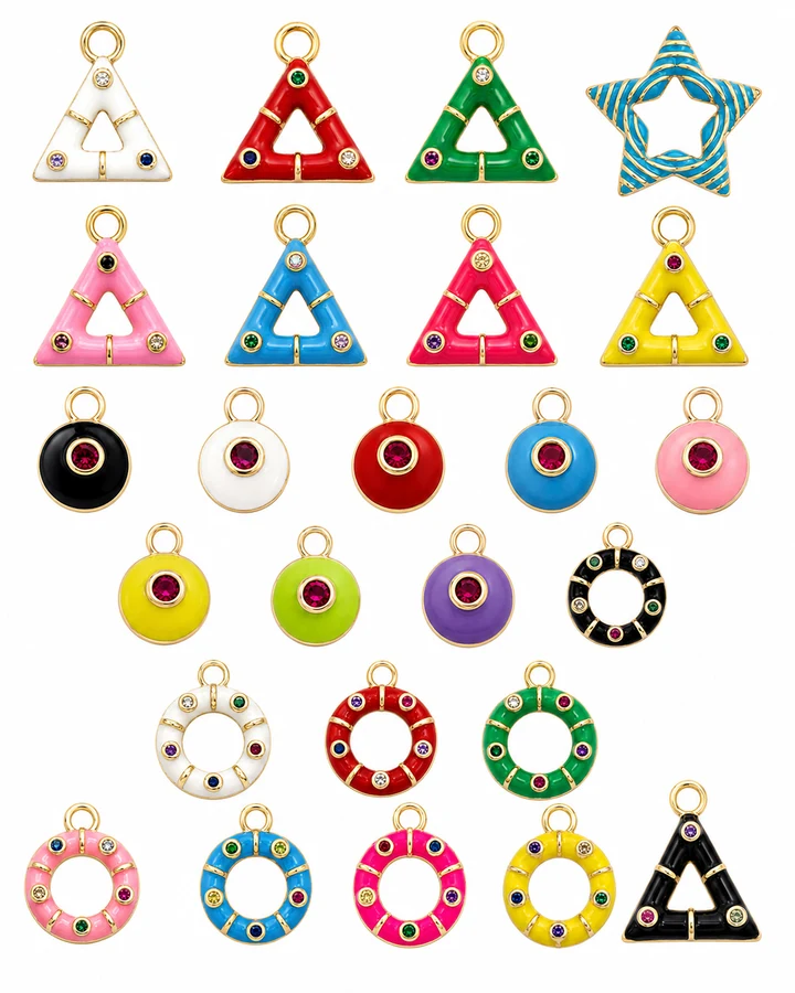 Colorful Geometric Pendant Collection