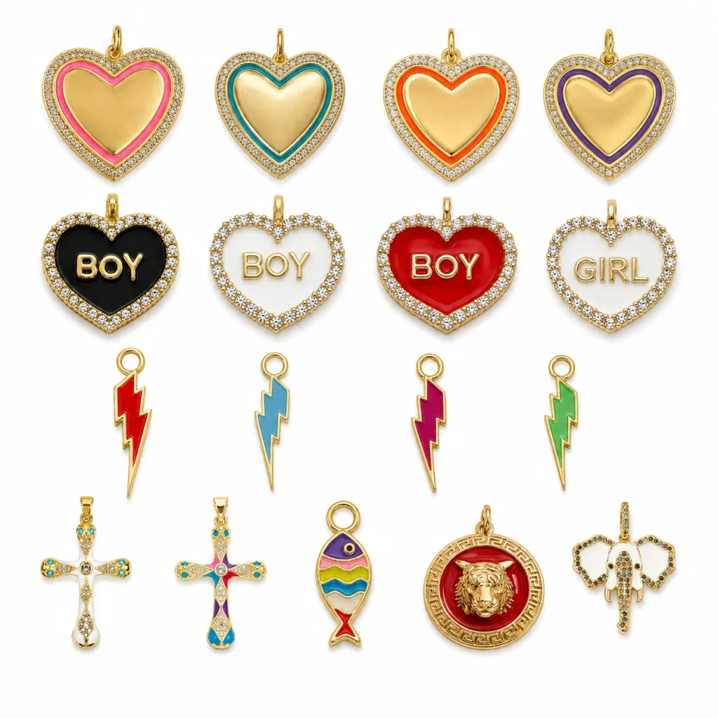 Heart, Bolt & Symbol Pendant Collection