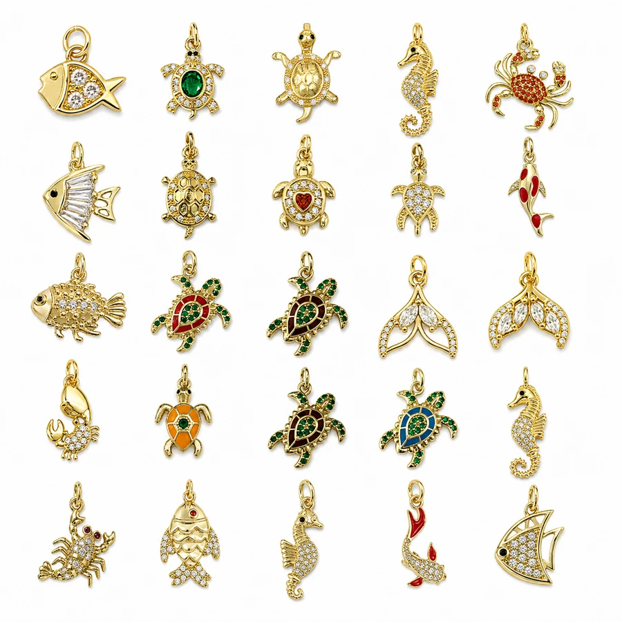 Ocean & Nature Charm Pendant Collection