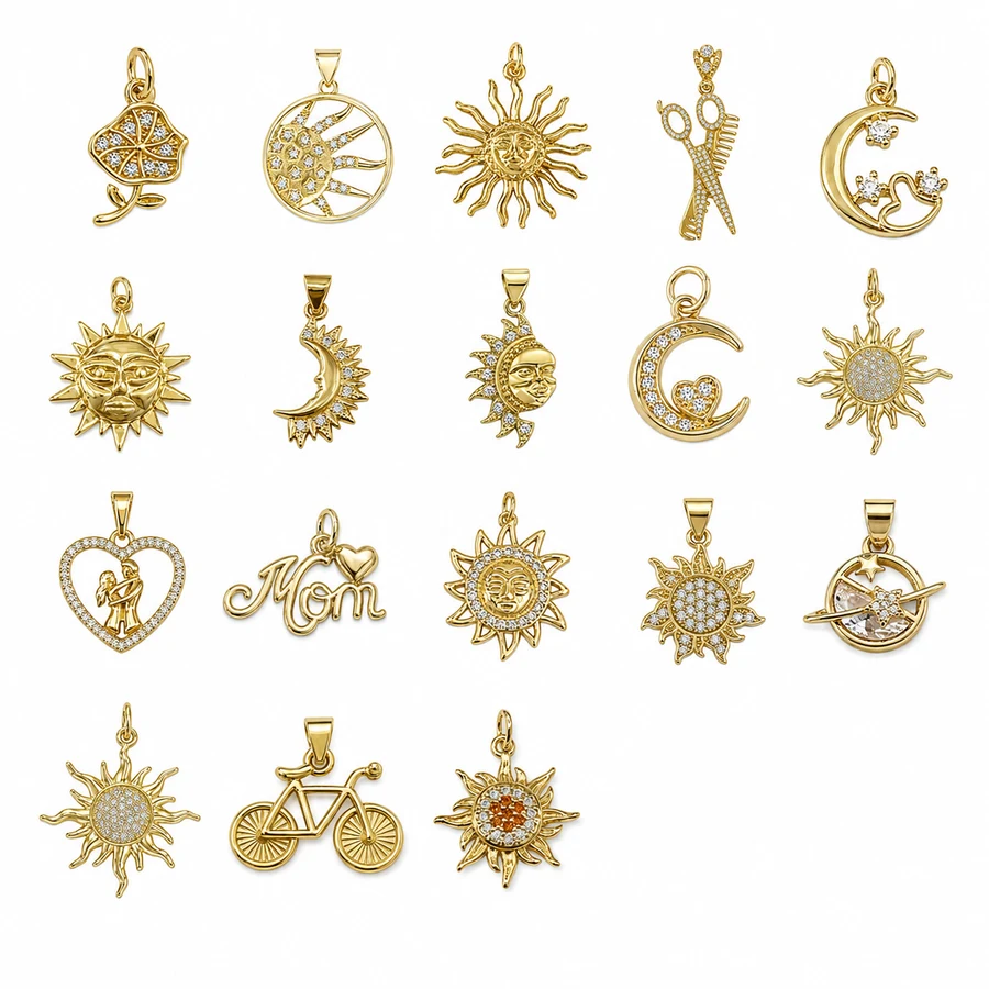 Sun, Moon & Zodiac Pendant Collection