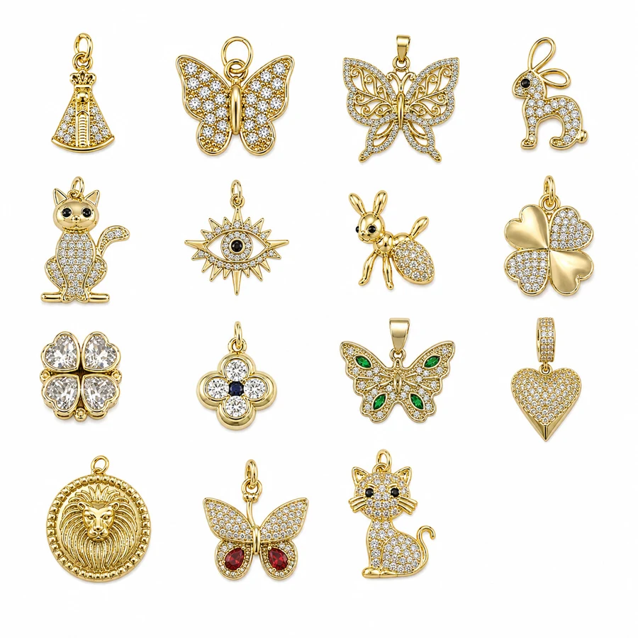 Butterfly & Lucky Charm Pendant Collection