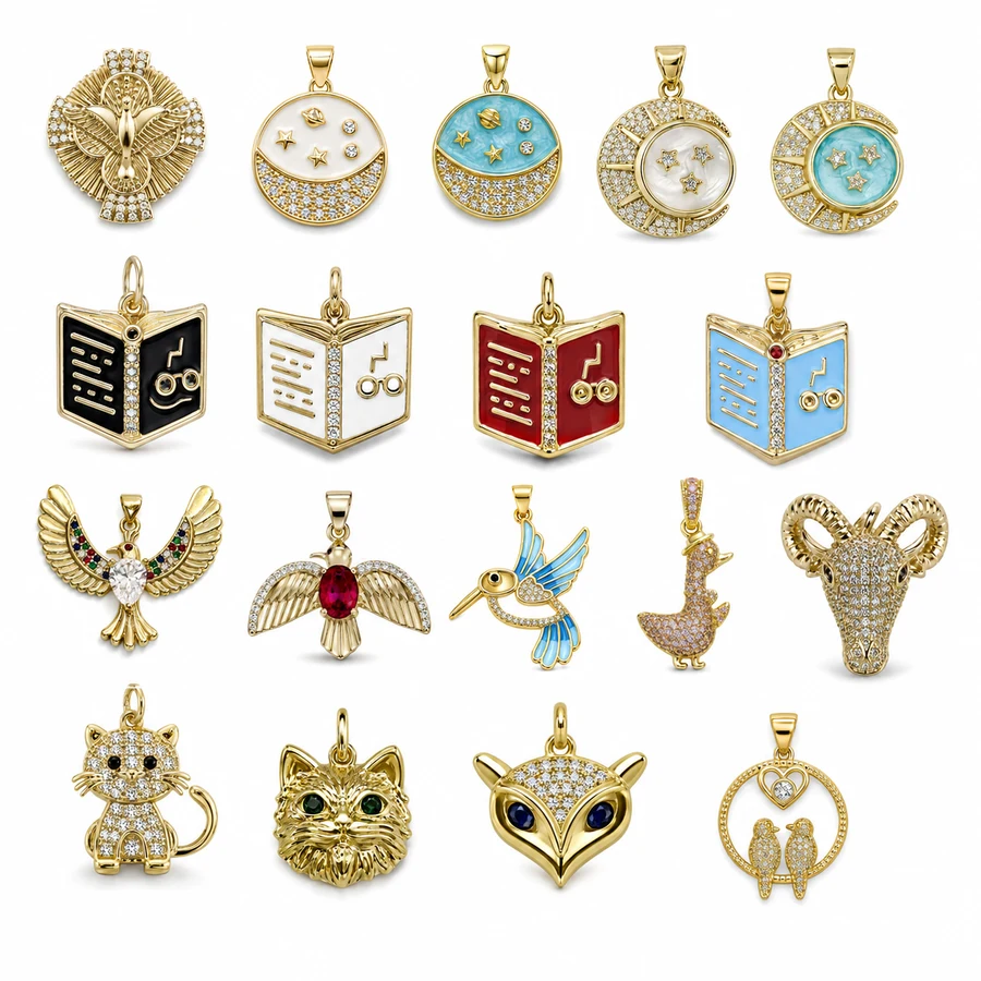 Whimsical Locket & Animal Pendant Collection