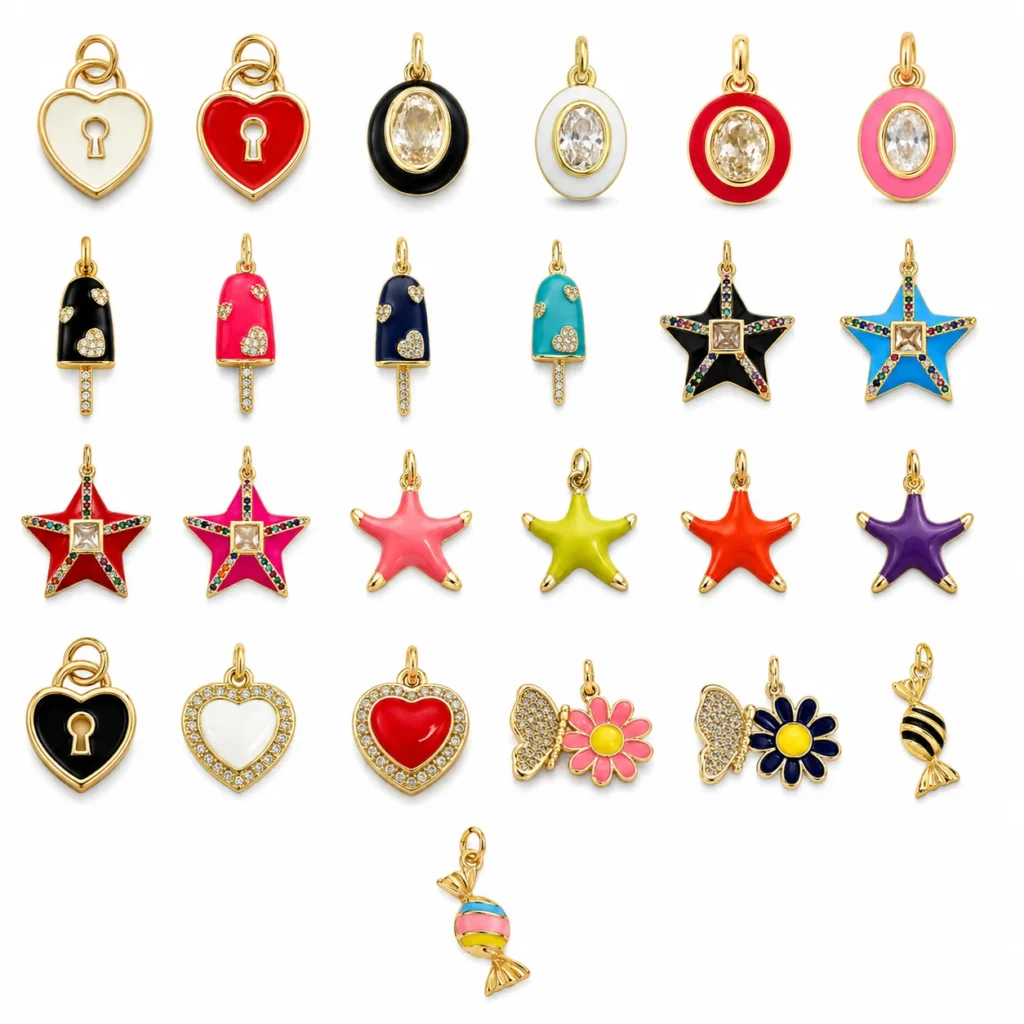 Heart, Star & Sweet Charm Pendant Collection