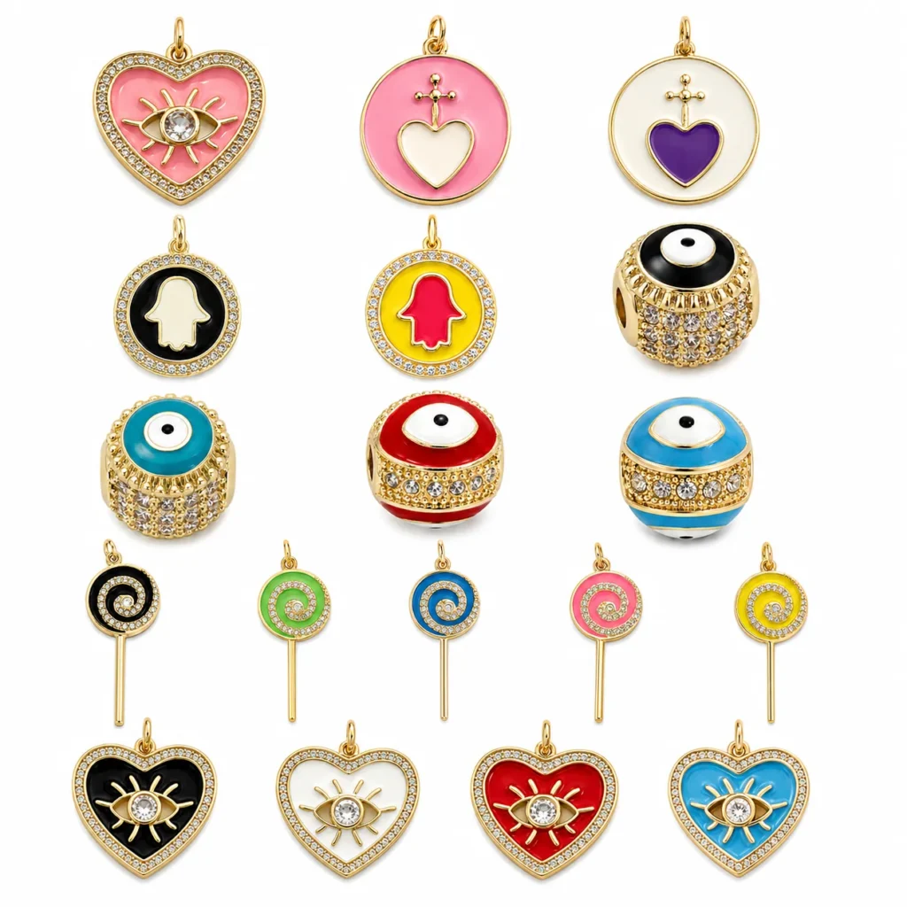 Heart, Eye & Candy Charm Pendant Collection