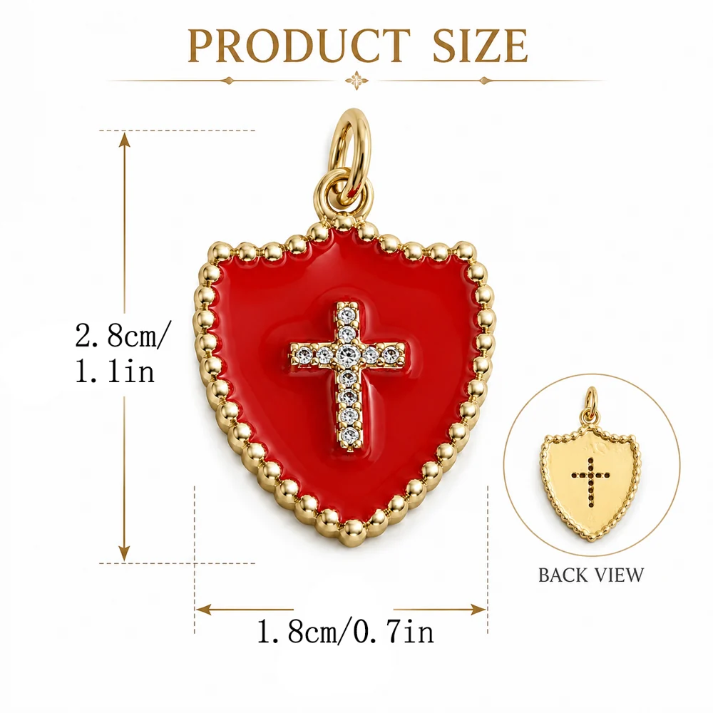 Enamel Heart & Star Pendant Collection - Image 3