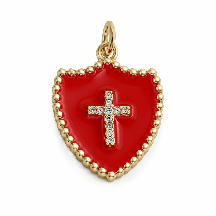 Enamel Heart & Star Pendant Collection - Image 2