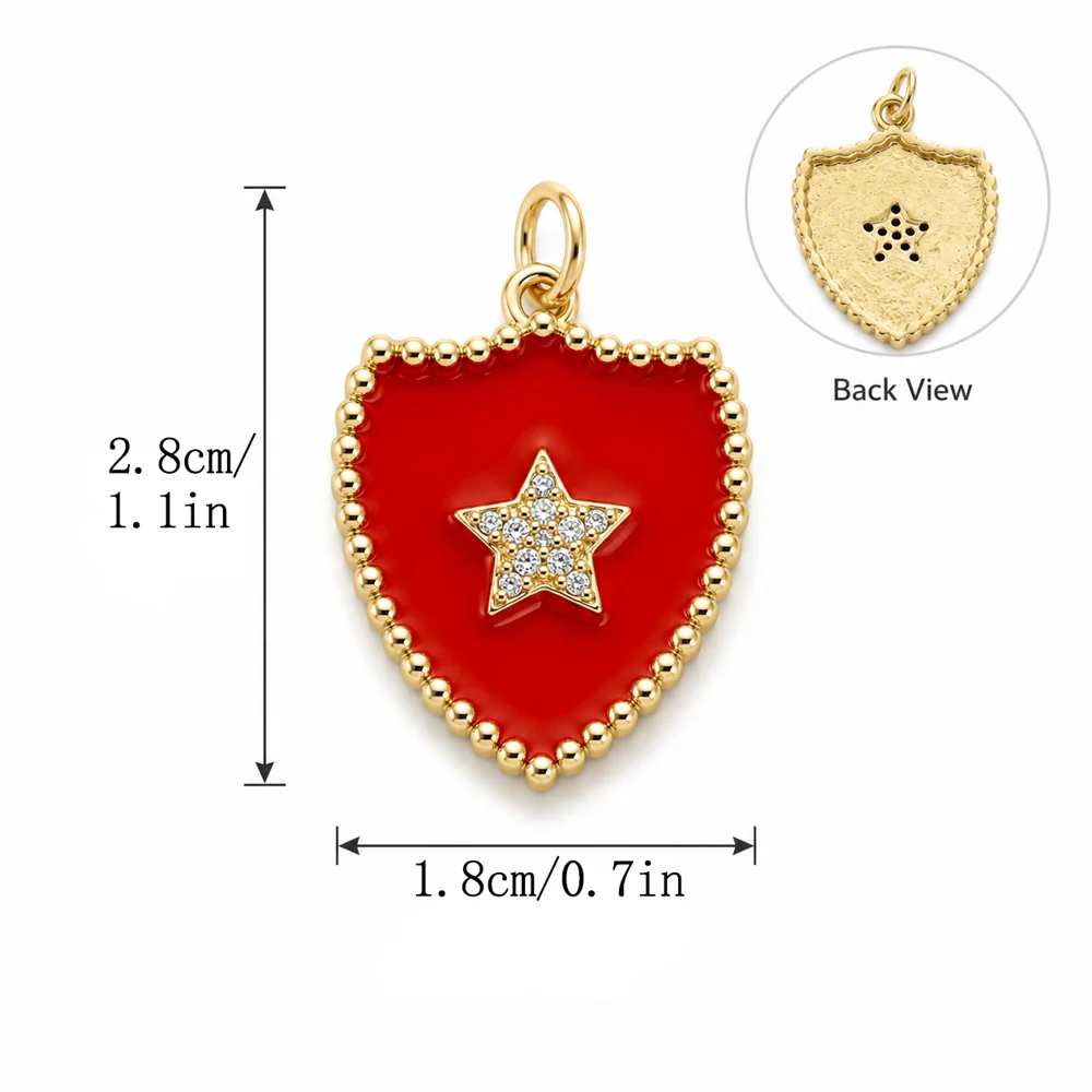 Enamel Heart & Star Pendant Collection - Image 11