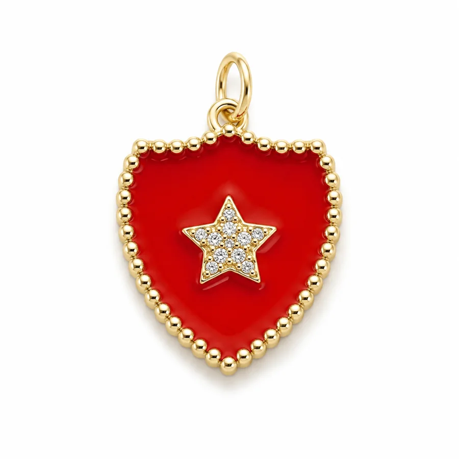 Enamel Heart & Star Pendant Collection - Image 10