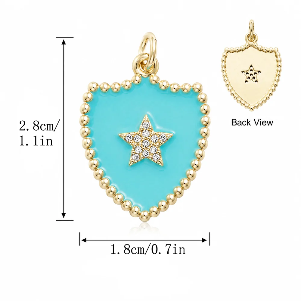 Enamel Heart & Star Pendant Collection - Image 13