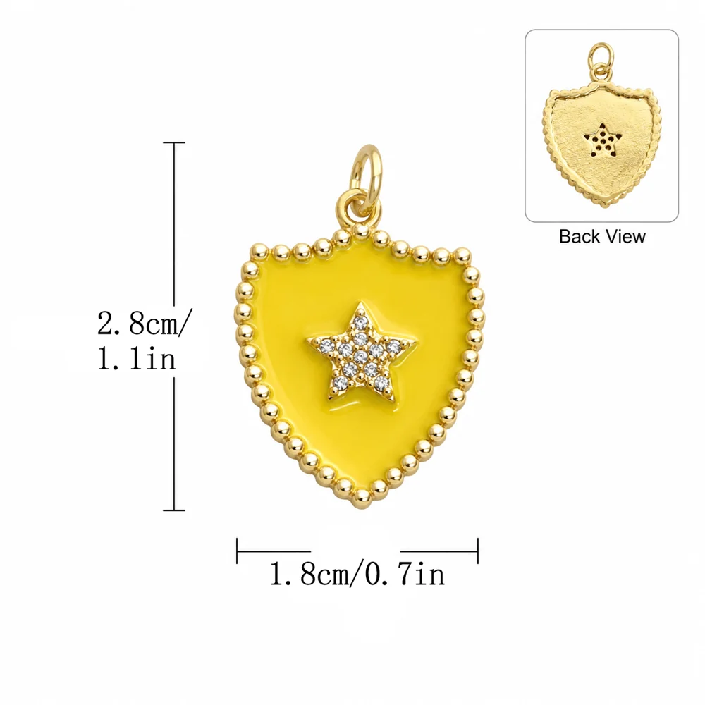 Enamel Heart & Star Pendant Collection - Image 15