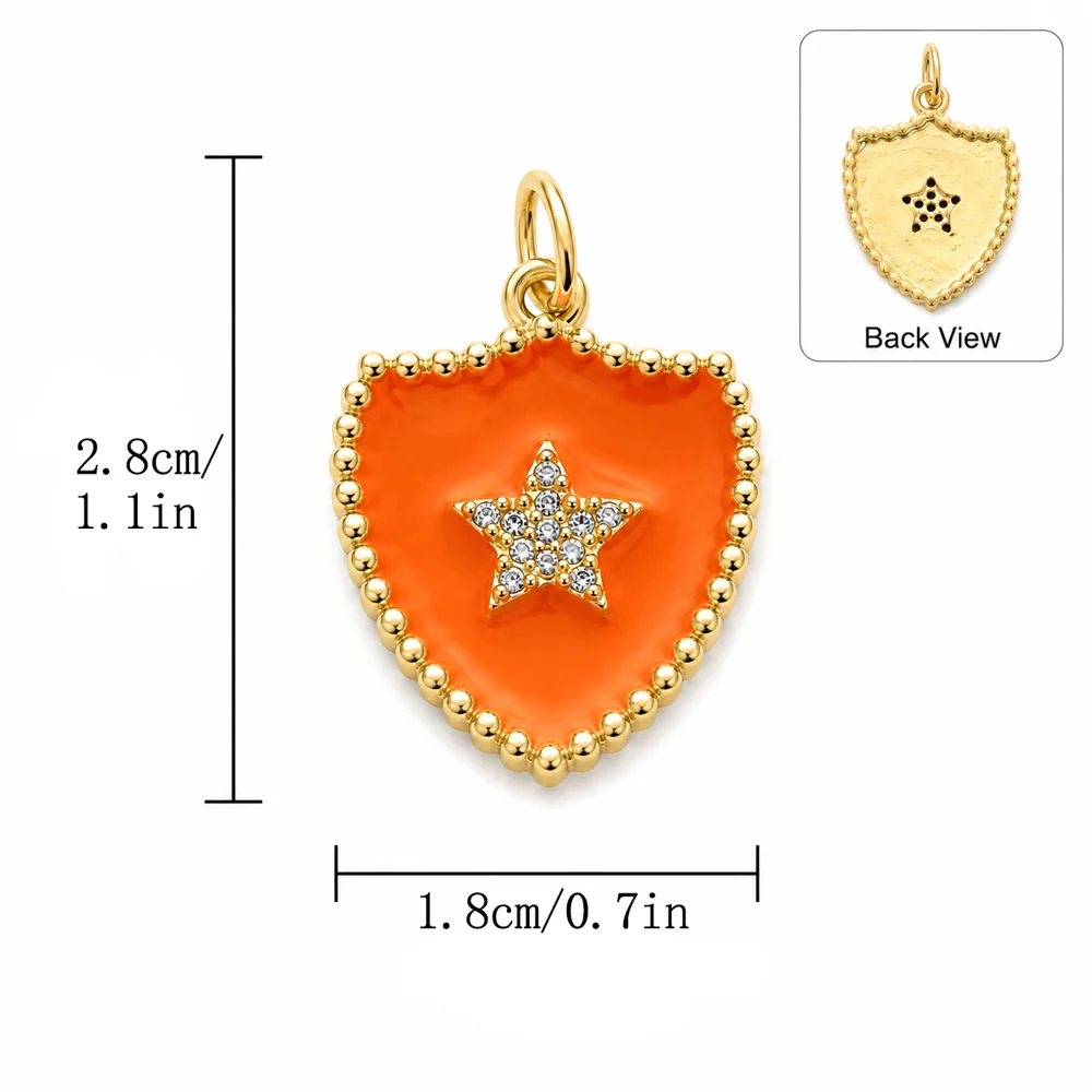 Enamel Heart & Star Pendant Collection - Image 17
