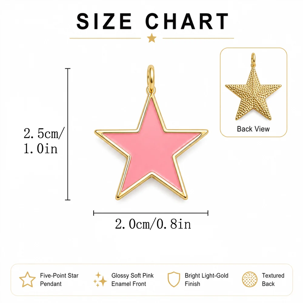 Enamel Heart & Star Pendant Collection - Image 25
