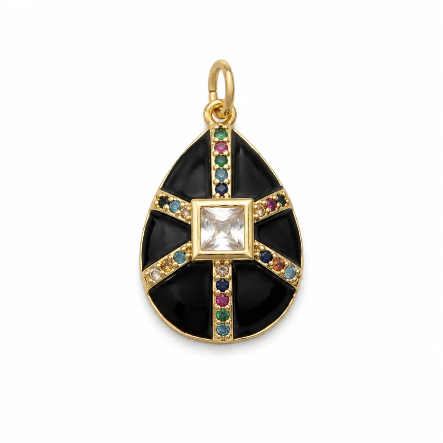 Crystal Color Shield Pendant Collection