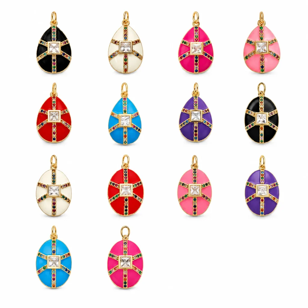 Crystal Color Shield Pendant Collection