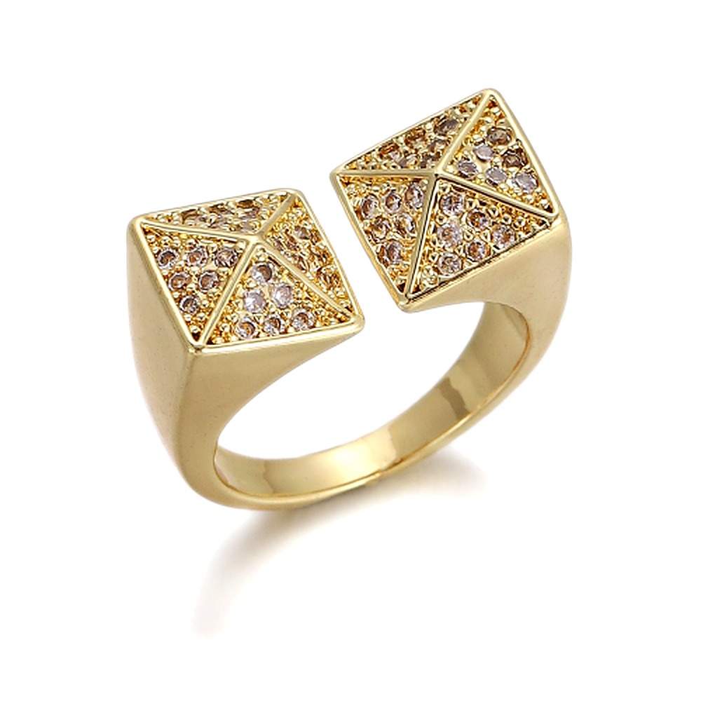 Crystal Cluster Pavé Ring
