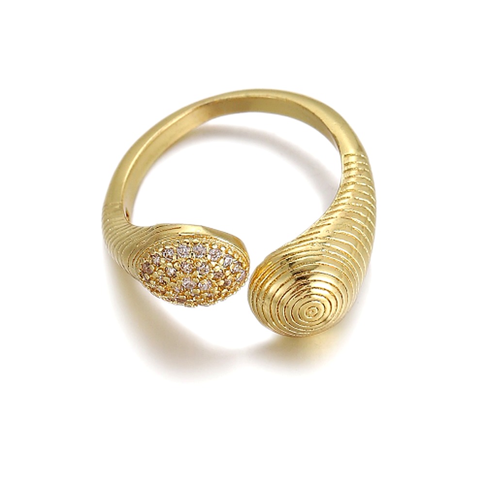 Double Pavé Sphere Ring
