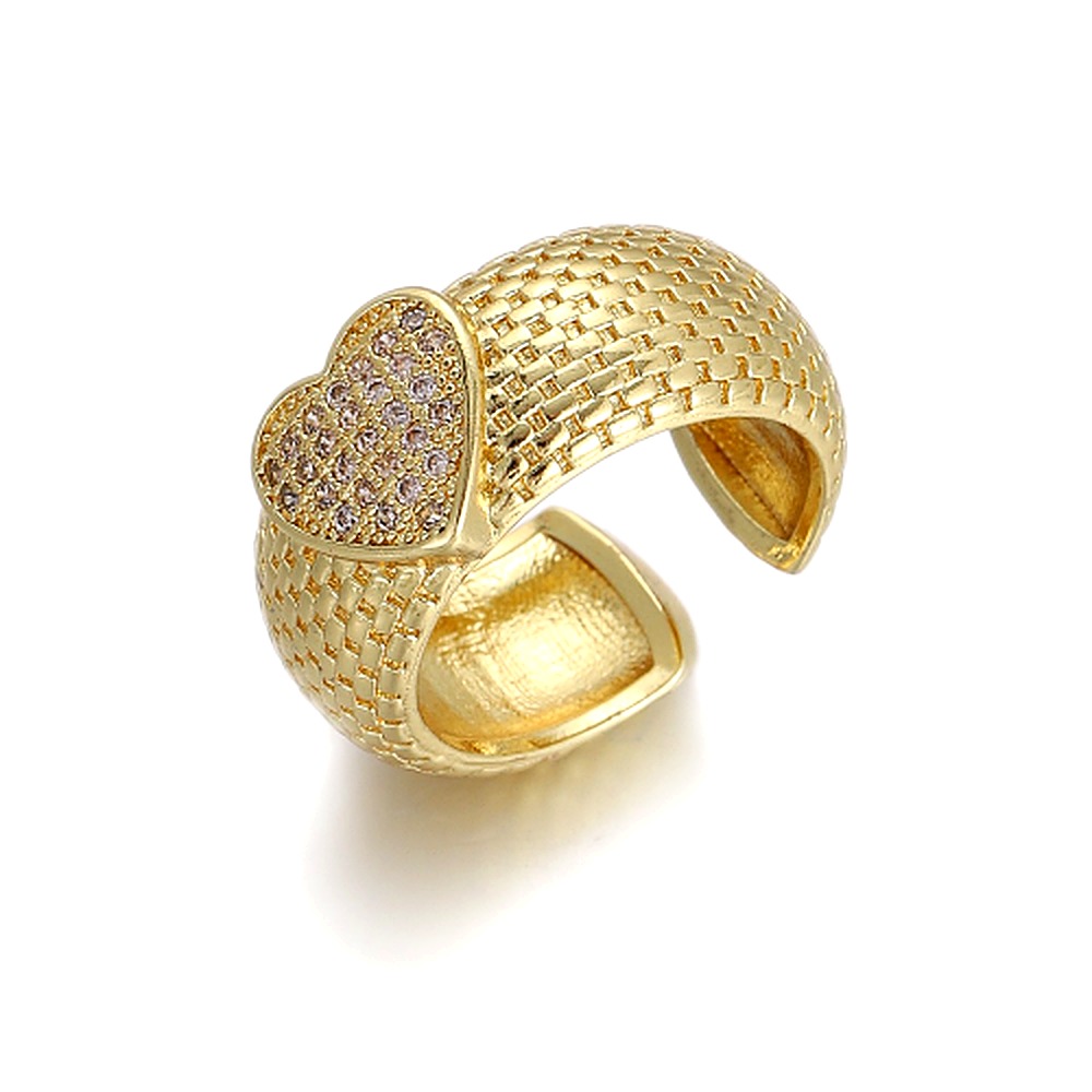 Ribbed Puzzle Statement Ring