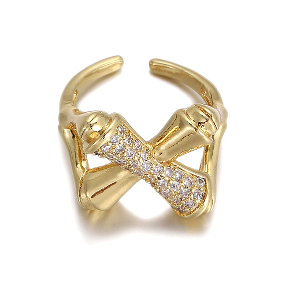 Criss-Cross Pavé Ring