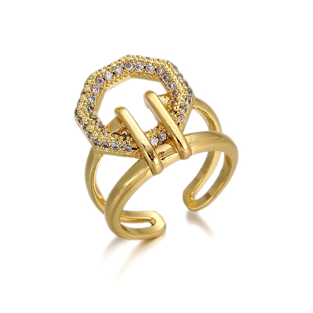 Knotted Pavé Statement Ring