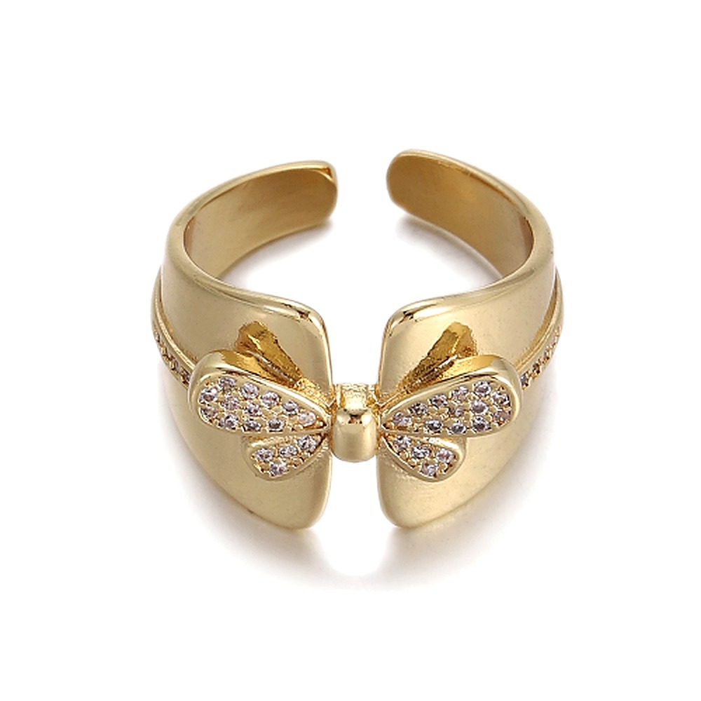 Bow Pavé Ring