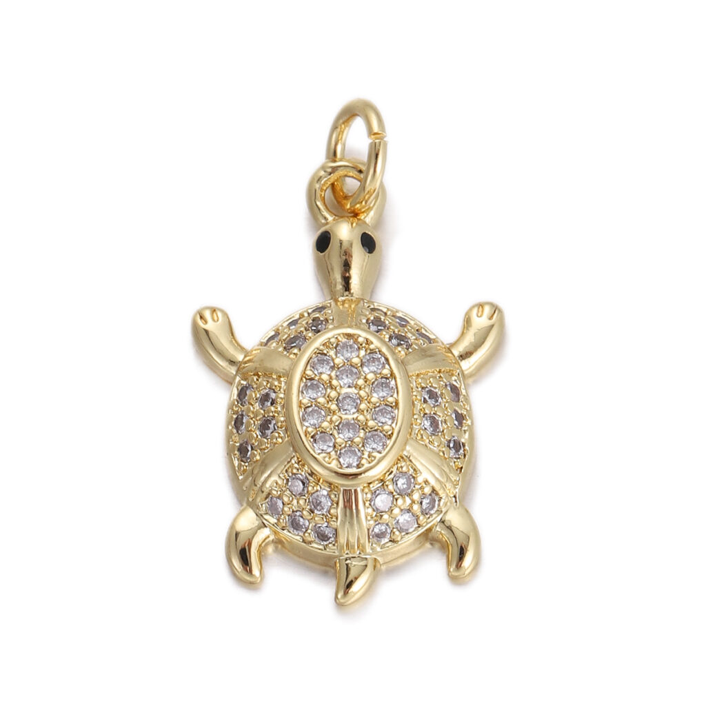 Crystal Turtle Pendant