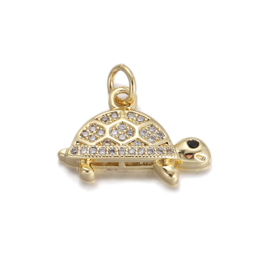 Crystal Turtle Pendant
