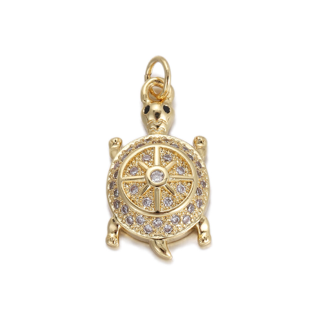 Crystal Turtle Pendant