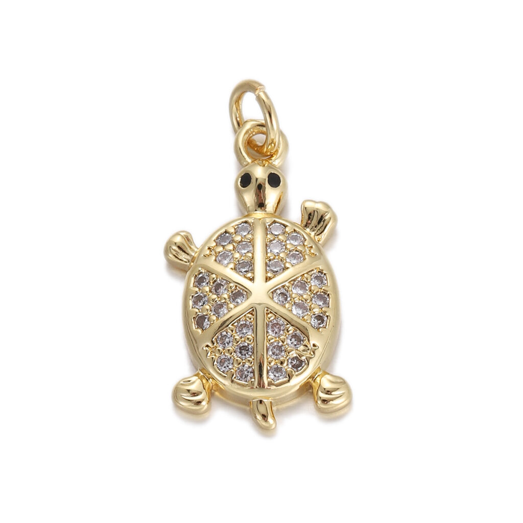 Crystal Turtle Pendant