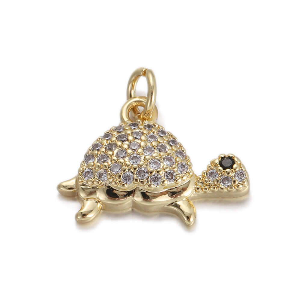 Crystal Turtle Pendant