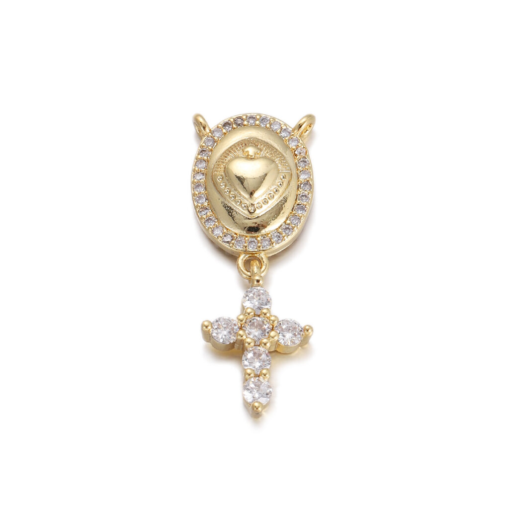 Sacred Heart Cross Pendant