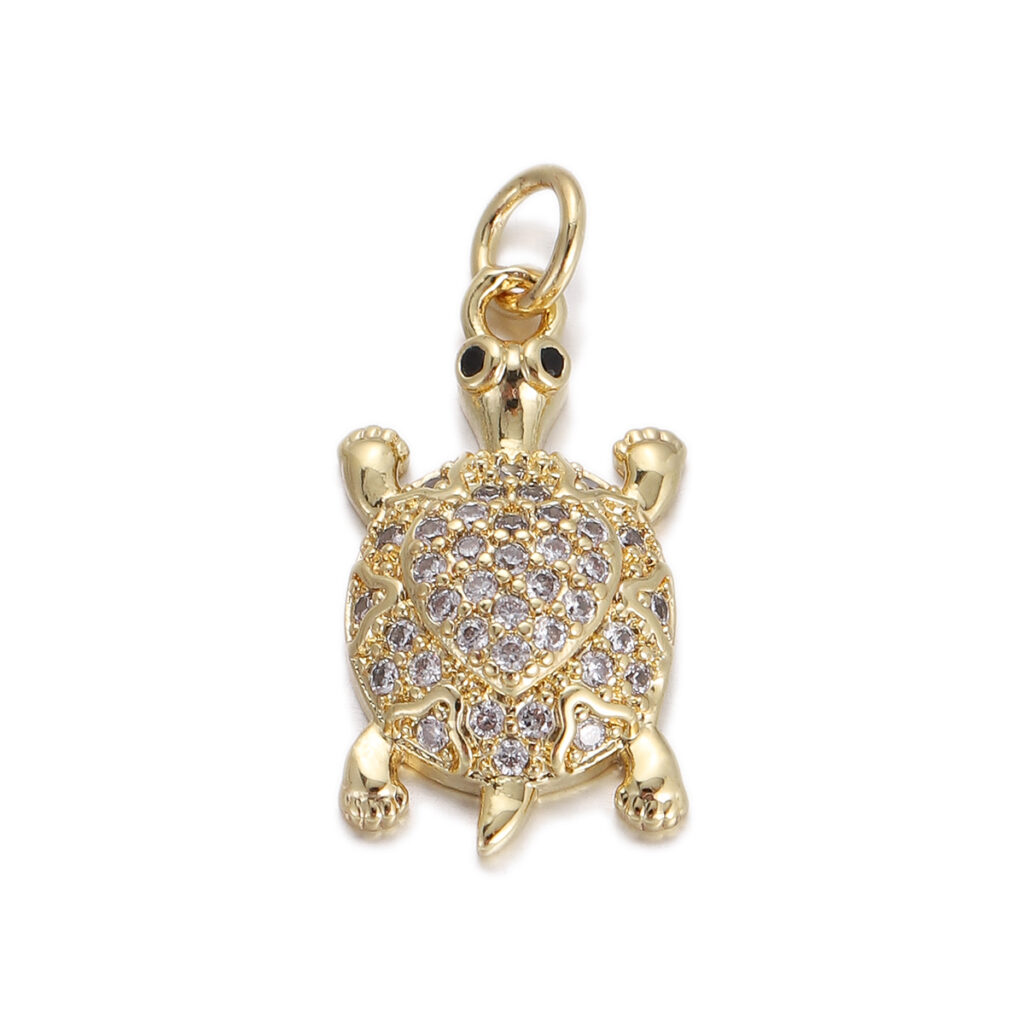 Crystal Turtle Pendant