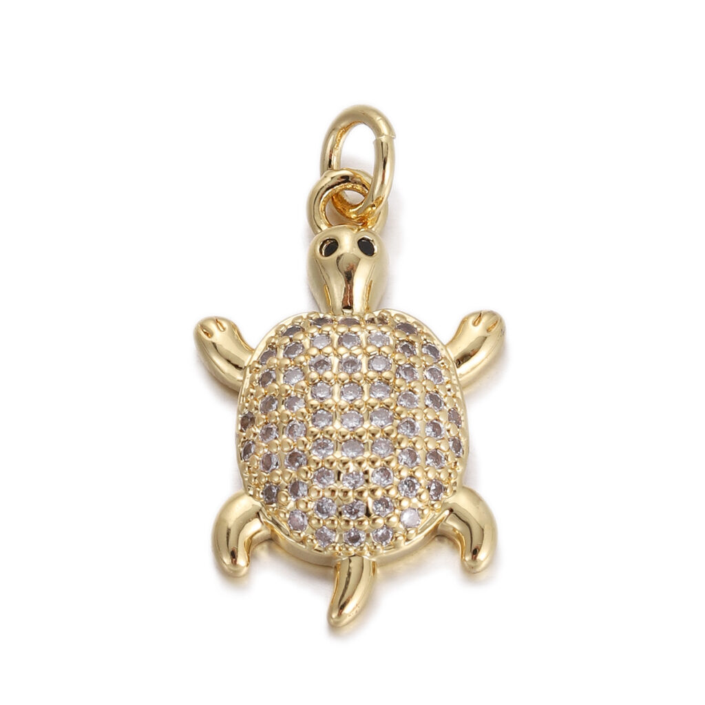 Crystal Turtle Pendant