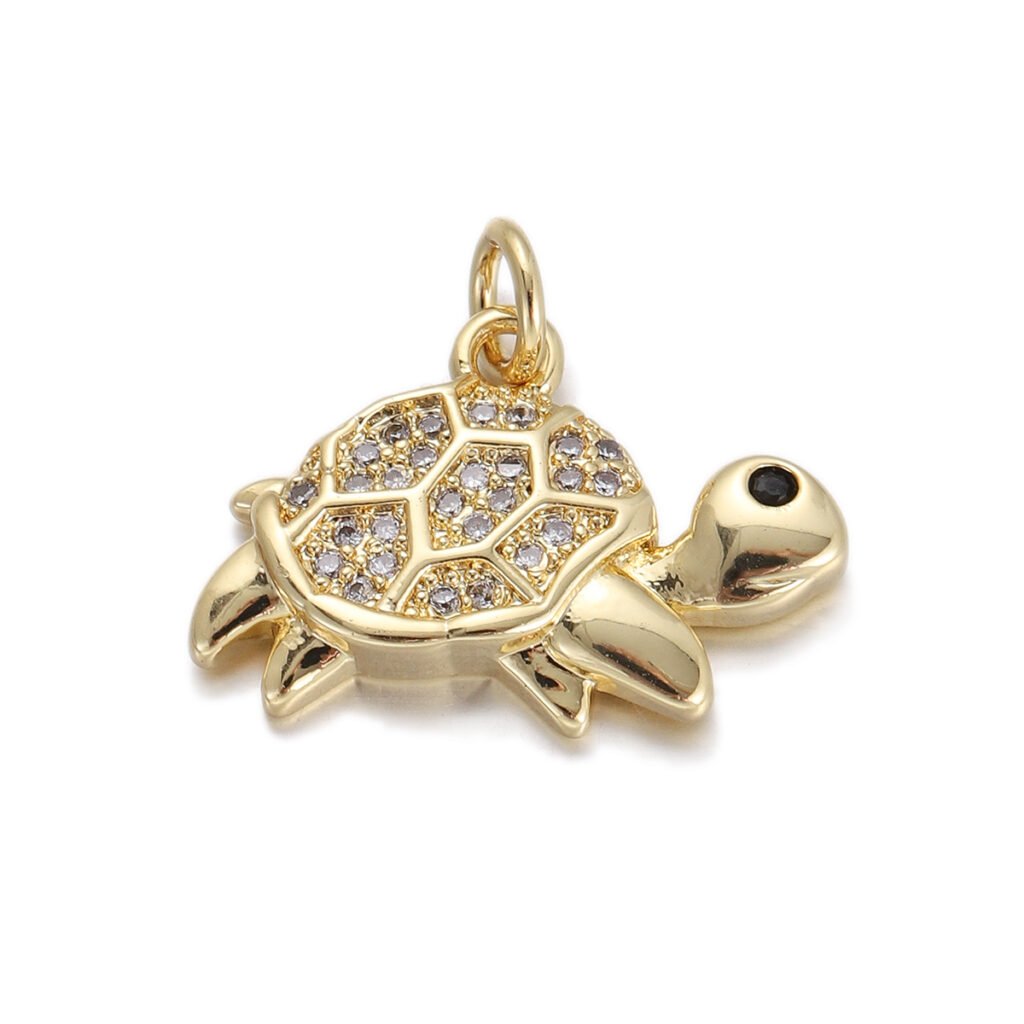 Crystal Turtle Pendant