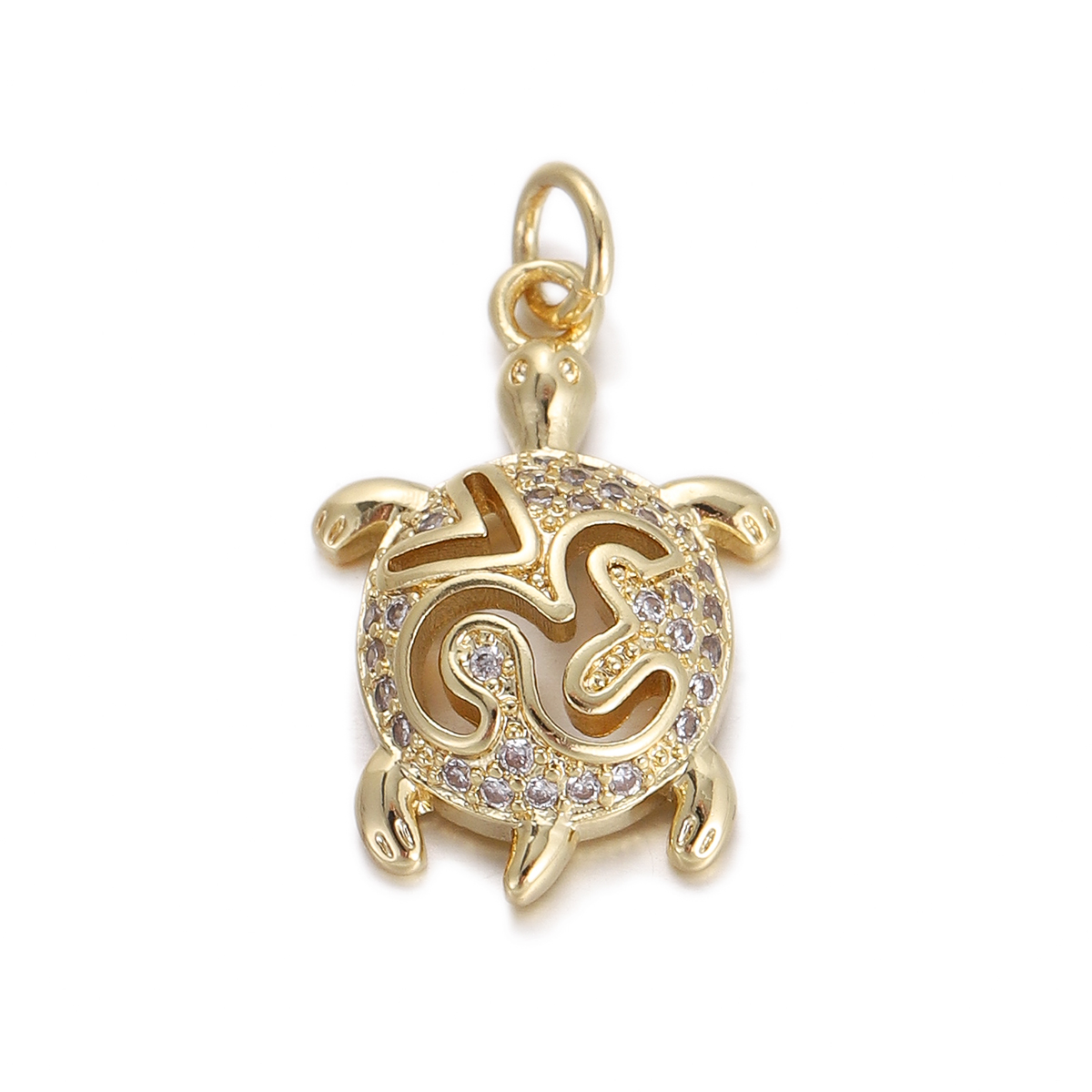 Crystal Turtle Pendant
