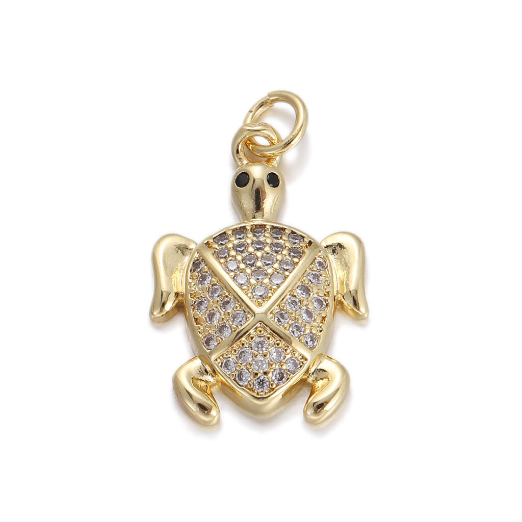 Crystal Turtle Pendant