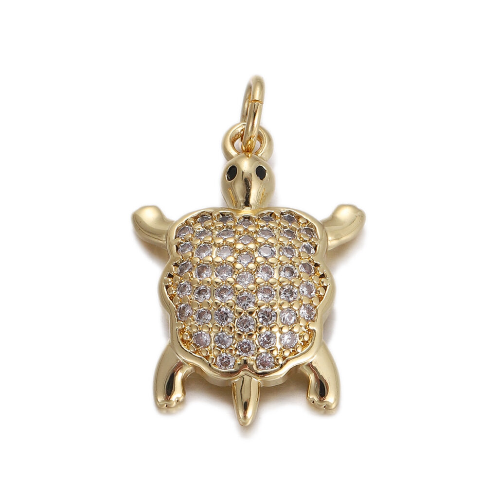 Crystal Turtle Pendant