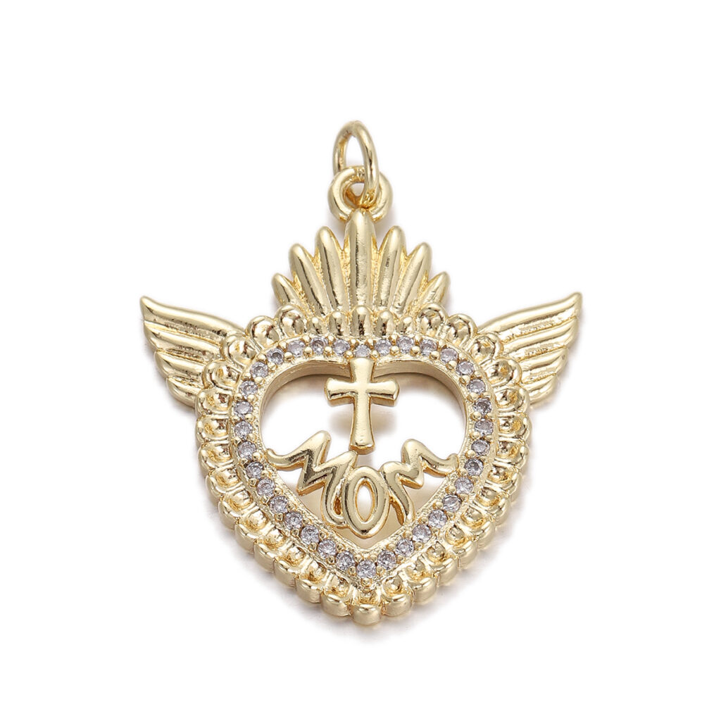 Winged Sacred Heart Pendant