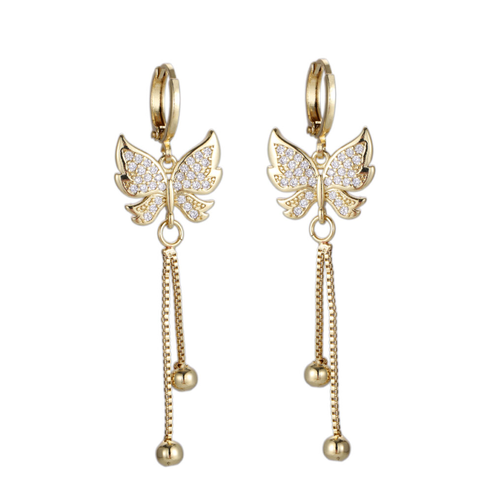 Angel Arrow Huggie Earrings