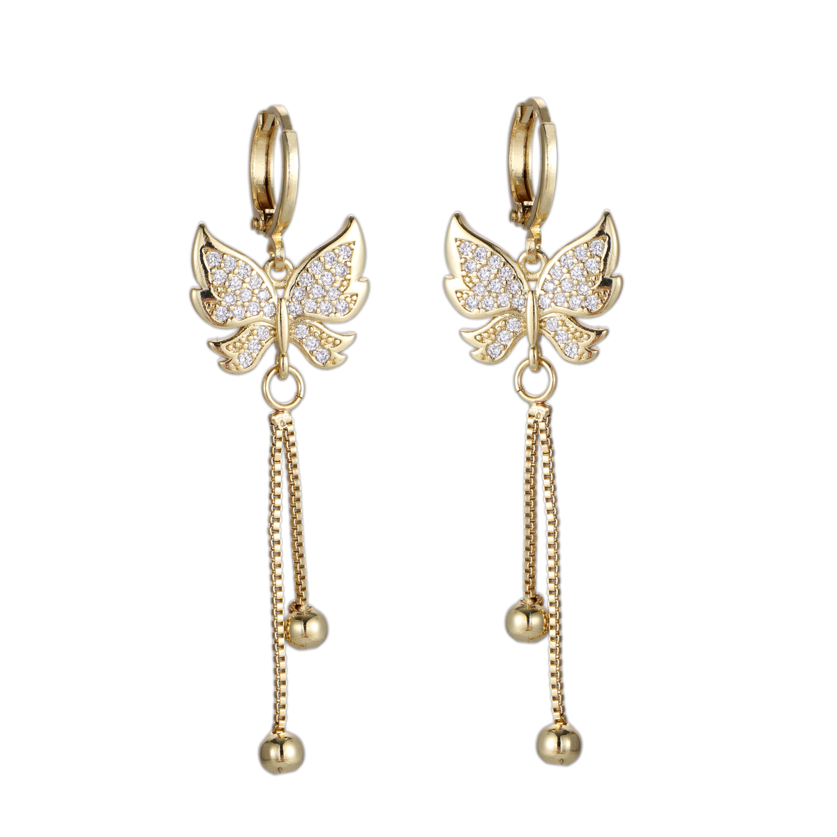 Angel Arrow Huggie Earrings