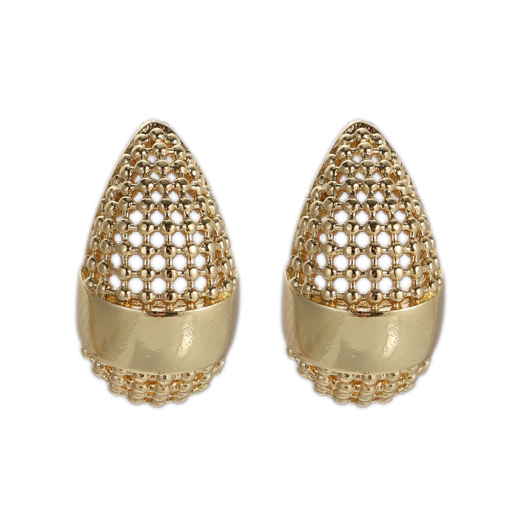 Textured Shell Stud Earrings