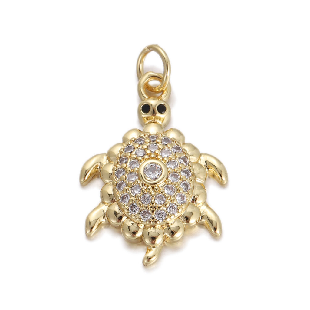 Crystal Turtle Pendant
